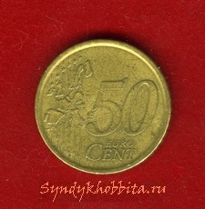 50 евро цент 2002 года Испания
